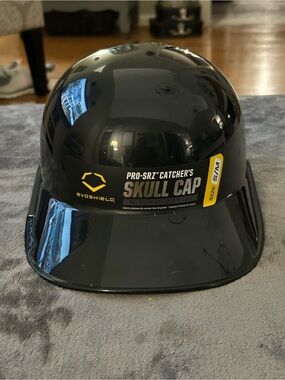 Evoshield Kids' Pro-SRZ Catcher's Skull Cap - Black (S/M)